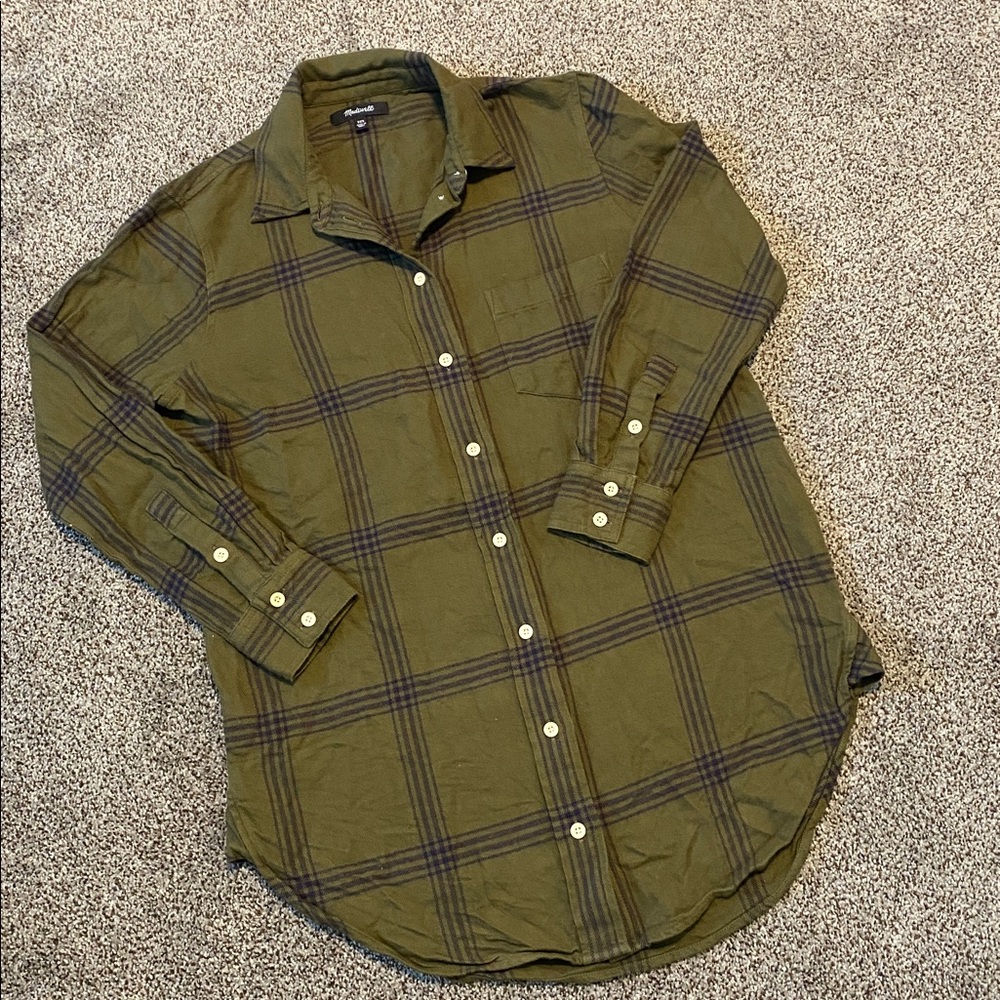 Madewell Flannel shirt XXS